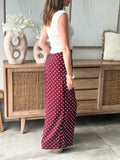 PANTALON ZELIE BORDEAUX