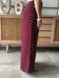PANTALON ZELIE BORDEAUX