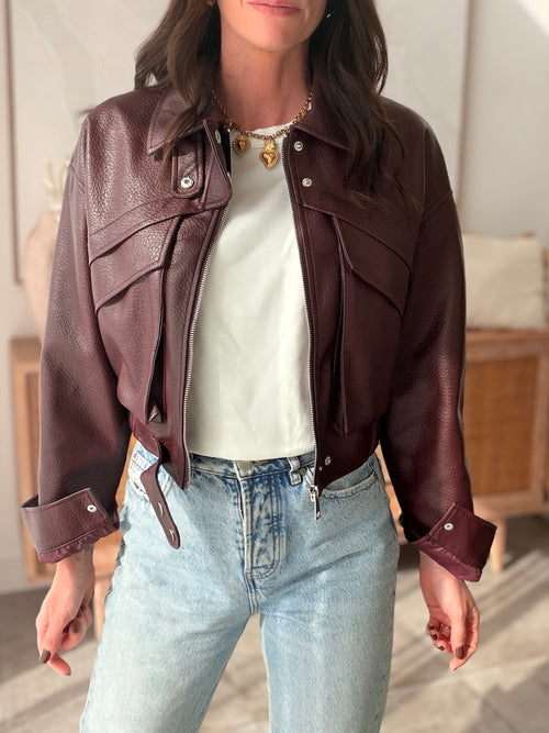 VESTE JULIA BURGANDY
