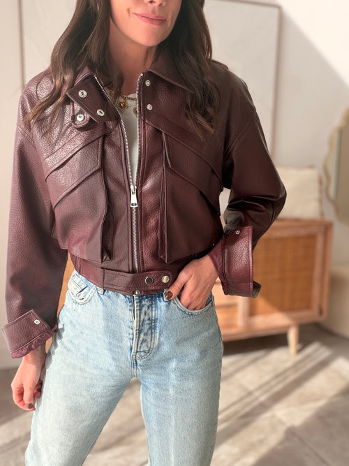 VESTE JULIA BURGANDY