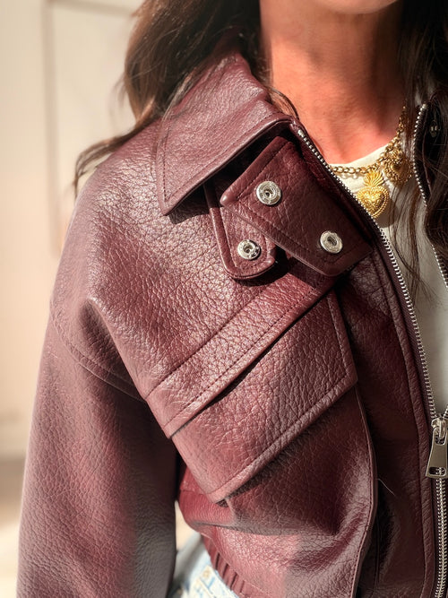 VESTE JULIA BURGANDY