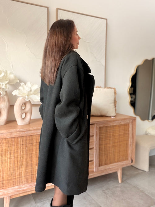 MANTEAU DANAE NOIR