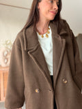 MANTEAU DANAE MARRON