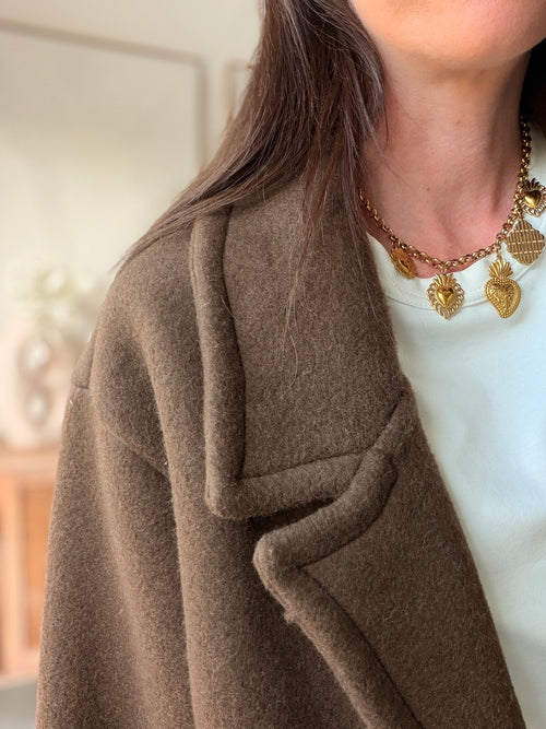 MANTEAU DANAE MARRON