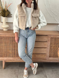 GILET TOUDOUX BEIGE