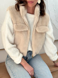 GILET TOUDOUX BEIGE