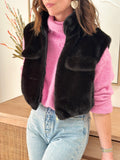 GILET TOUDOUX NOIR