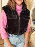 GILET TOUDOUX NOIR