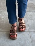 SANDALES PRISCA LEOPARD