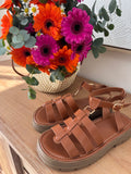 SANDALES PRISCA CAMEL