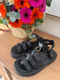 SANDALES PRISCA NOIR