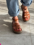 SANDALES PRISCA CAMEL