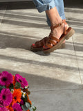 SANDALES PRISCA CAMEL