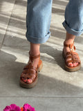 SANDALES PRISCA CAMEL