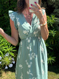 ROBE MELINDA VERT D'EAU