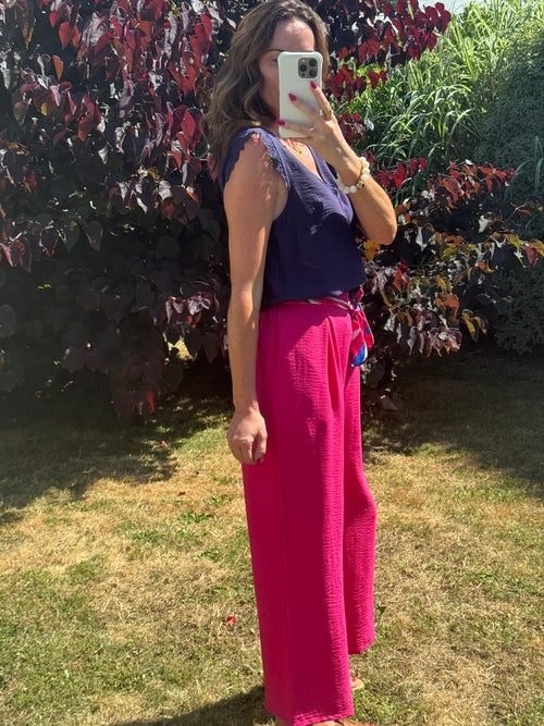 PANTALON VICKA FUSHIA