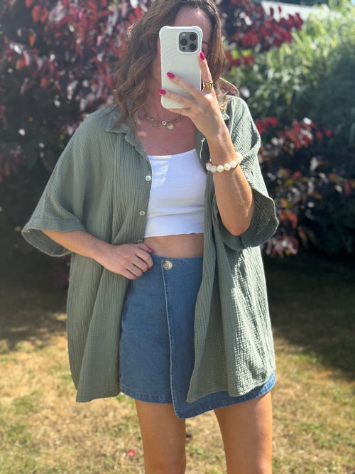 CHEMISE ALICIA KAKI