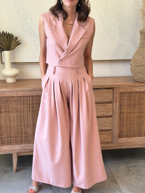 GILET WILO ROSE PALE