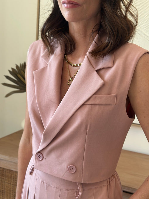 GILET WILO ROSE PALE