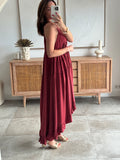 ROBE DELPHINE LIE DE VIN