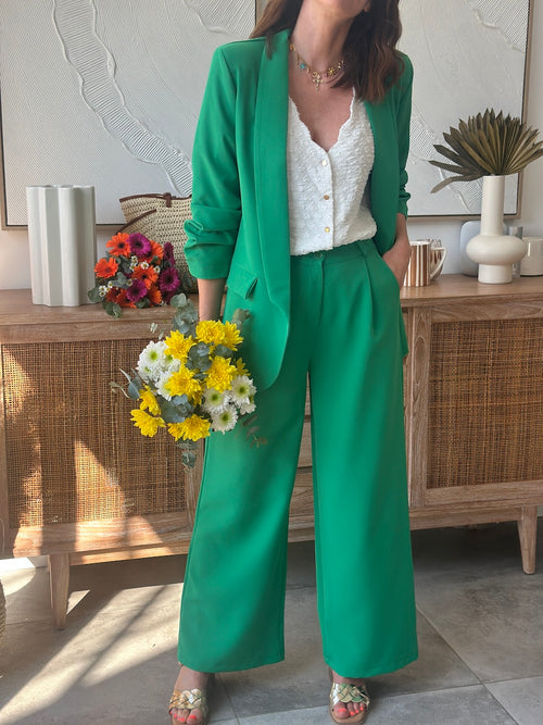 PANTALON NOURA VERT BRESIL