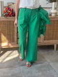 PANTALON NOURA VERT BRESIL