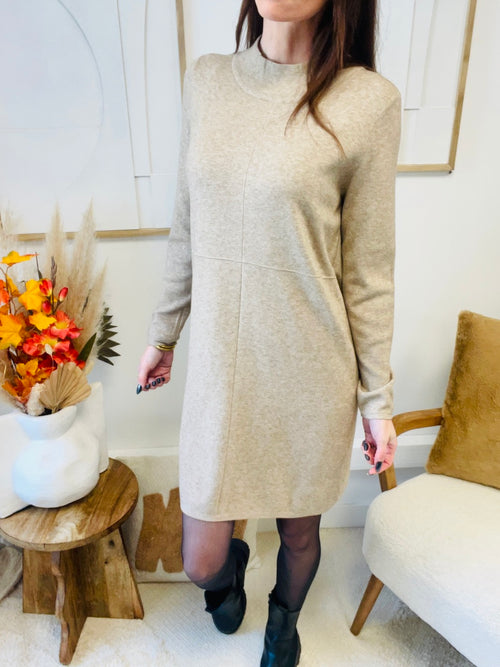 ROBE-PULL TAMARA TAUPE