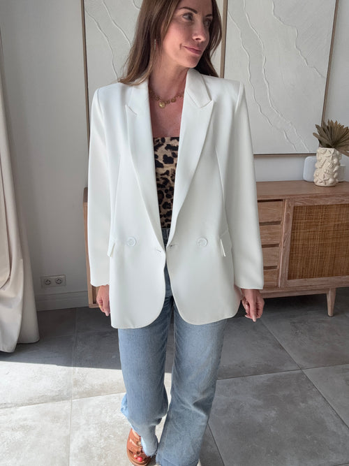 BLAZER LUDIVINE BLANC