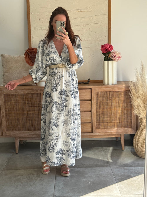 ROBE LAURINDA BLEU