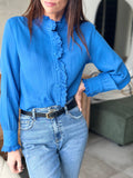 CHEMISE AUBRY BLEU ROI