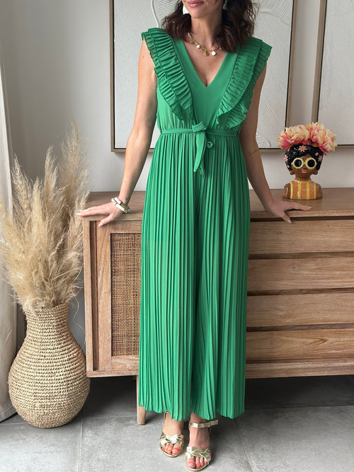 COMBI-PANTALON LOUISA VERT BRESIL