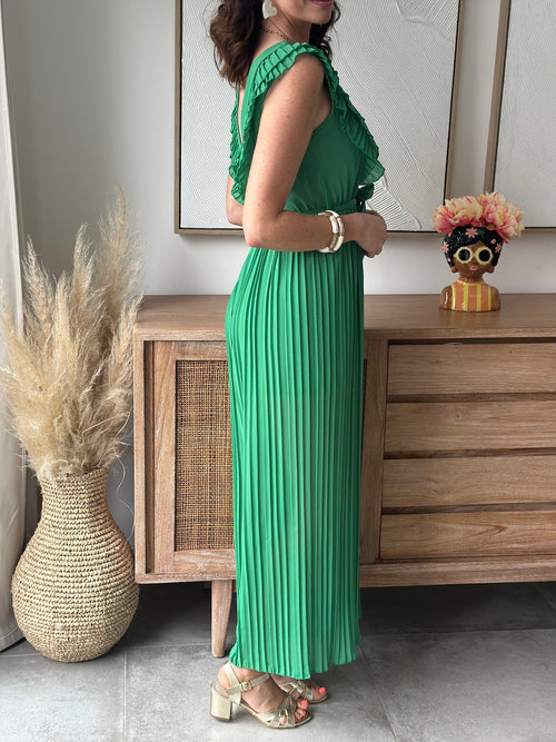 COMBI-PANTALON LOUISA VERT BRESIL