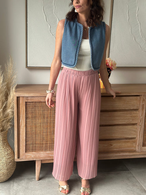 PANTALON LEYA ROSE PALE