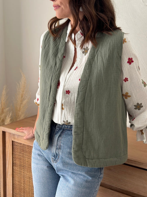 GILET TATIANA KAKI