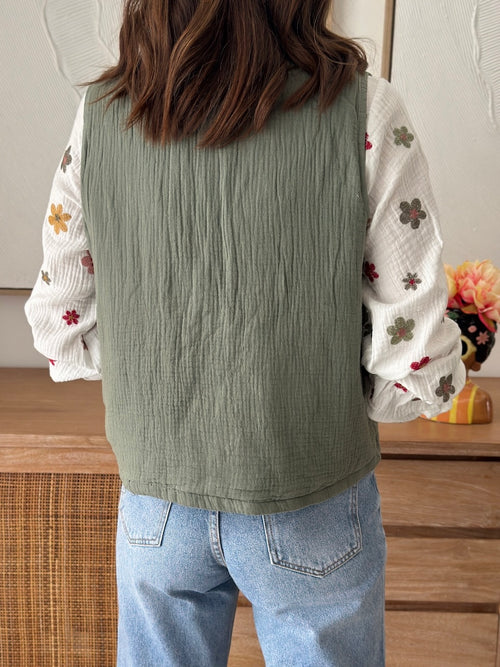 GILET TATIANA KAKI