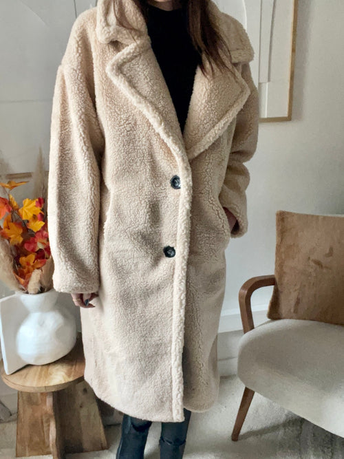 MANTEAU TOUDOUX BEIGE