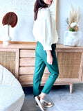 PANTALON LEANA VERT