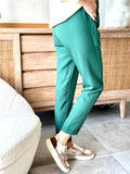 PANTALON LEANA VERT