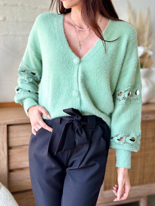 GILET FELICIE VERT