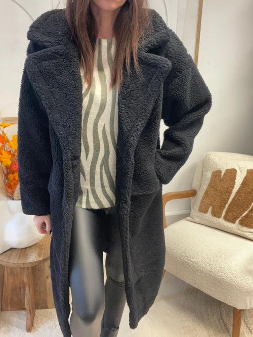 MANTEAU TOUDOUX NOIR