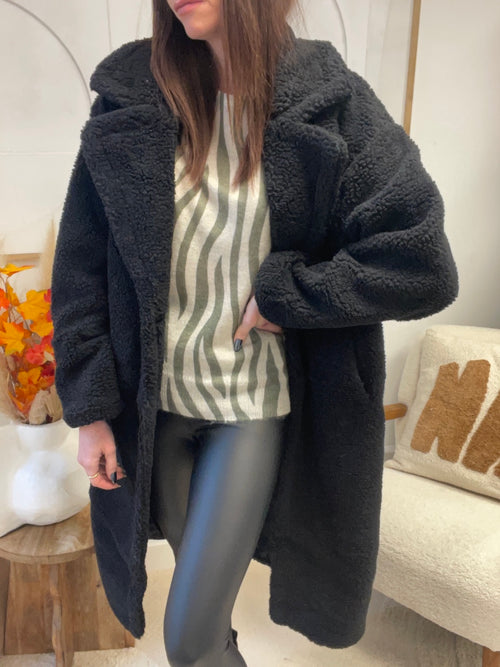 MANTEAU TOUDOUX NOIR