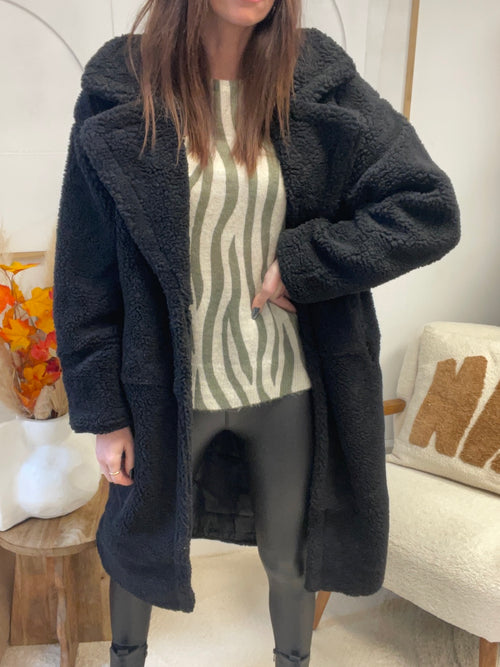 MANTEAU TOUDOUX NOIR