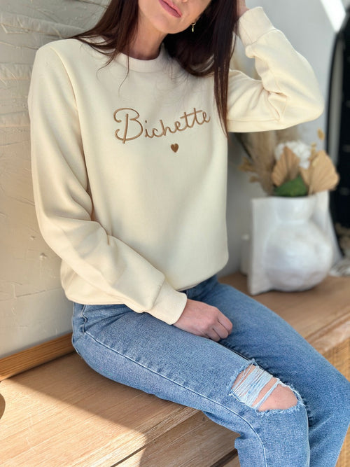 SWEAT PELLEGRINI VANILLE