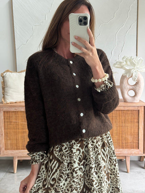 GILET TERESA CHOCOLAT