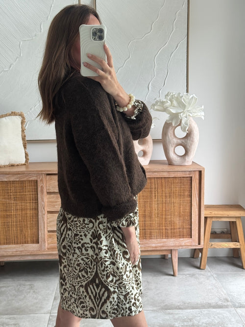 GILET TERESA CHOCOLAT