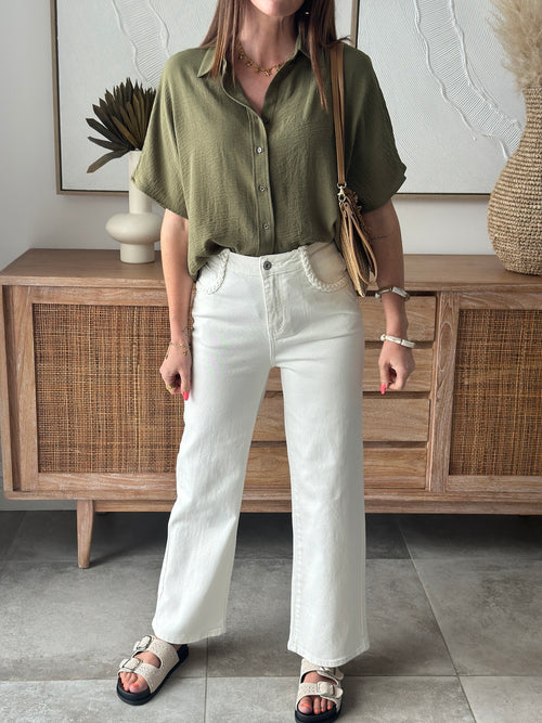 CHEMISE BLAIR KAKI
