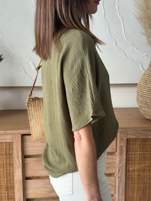 CHEMISE BLAIR KAKI