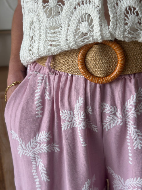 PANTALON PALMITO ROSE