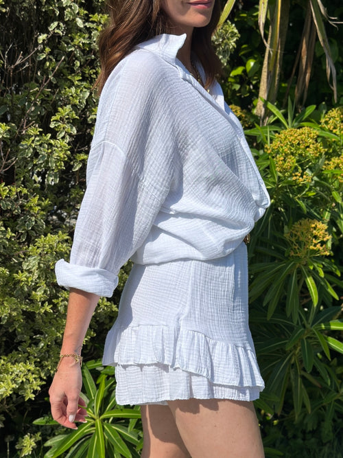 JUPE SHORT NELYA BLANC