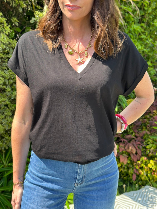TEE SHIRT OPHELIE NOIR